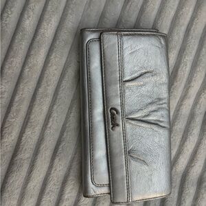 Vintage Coach Metallic Silver Wallet